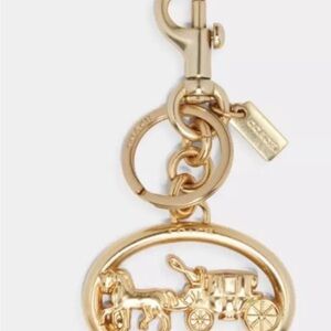 Coach keychain- carriage